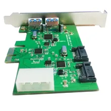 Q00447 WBTUO LT301 Desktop PCI-E 2-Port USB 3.0 + 2-Port SATA 3.0 Expansion Card