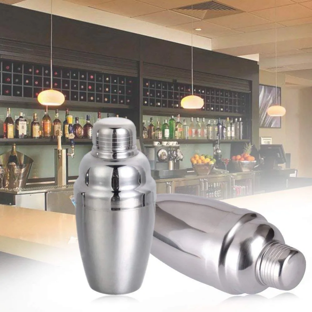 1 pc 250 ml &350 ml Cocktail Shaker Stainless Steel Bar Cocktail Mixer