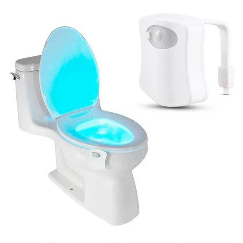 5pcs 8 Colors toilet seat lighting Led Night Light Human Motion Sensor