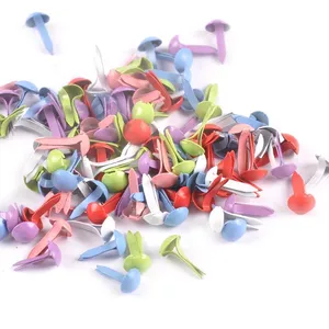 Смешанные Круглые застежки, украшения Brads для скрапбукинга, «сделай сам», Металлические ремесла ручной работы, аксессуары для декора обуви, 100 шт. 5x10 мм c2146 - изображение