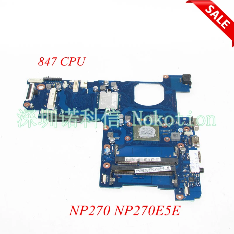 NOKOTION BA92-12169A BA92-12169B BA41-02206A материнская плата для ноутбука Samsung NP270 NP270E5E SR08N Celeron 847