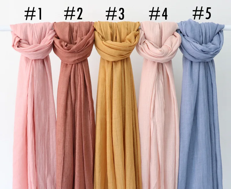 

Solid maxi Plain Hijab Scarf Shawls muslim scarves soft cotton Frayed Hijabs Pashmina wraps headband scarves 10pcs/lot