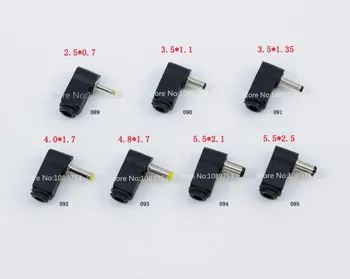 

10pcs Male DC Power Plug Connector Angle 90 degree L Shaped plastic 5.5*2.5 5.5*2.1 4.8*1.7 4.0*1.7 3.5*1.35 3.5*1.1 2.5*0.7 mm