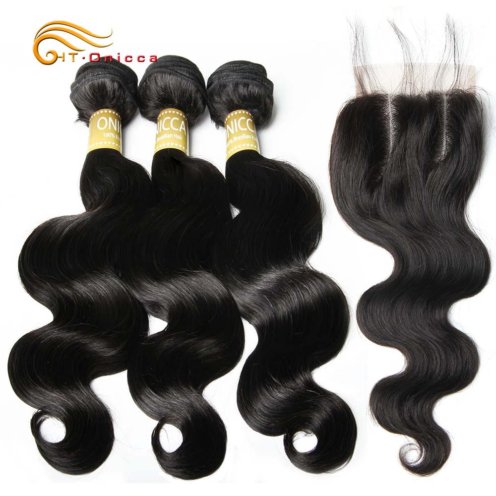 

Body Wave Bundles With Closure 100% Human Hair Bundles With Closure Non Remy Brazilian Hair Weave Bundles Human Hair Extensions