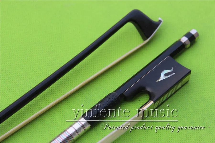 

XHT-0058# new one 4/4 Violin Bow black Carbon Fiber Fine Sliver String High Quality