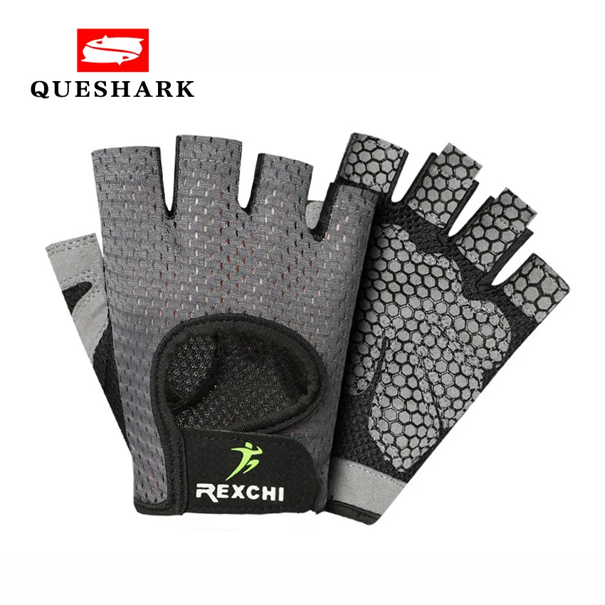 Большие размеры Мужские и женские перчатки для спортзала для занятий фитнесом противоударный Половина Finger Powerlift тяжелая атлетика перчатки
