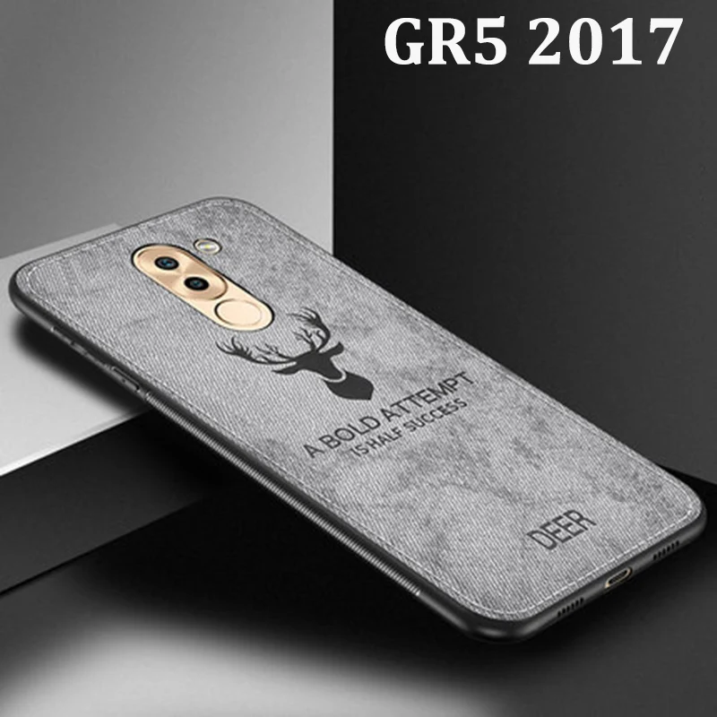 Чехол для Huawei GR5 2017 мягкий чехол телефона GR 5 защитный G R тканевые + ТПУ чехлы