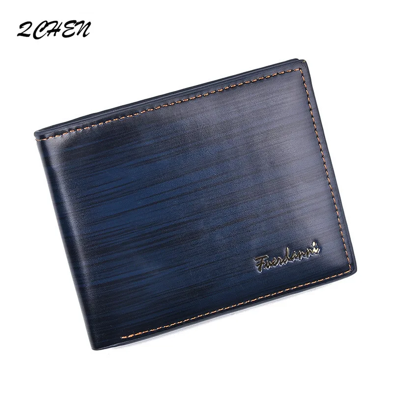 Vintage Men Leather Brand Luxury Wallet Short Slim Male Purses Money Clip Credit Card Dollar Price Portomonee Carteria 032