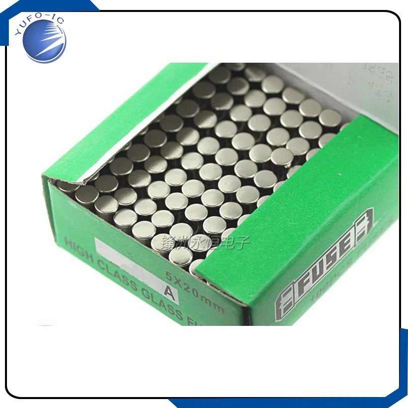 

100PCS/LOT 250V3A 5*20 glass fuse box 100 per box with 250V 3A 5X20MM quick fast blow F3A