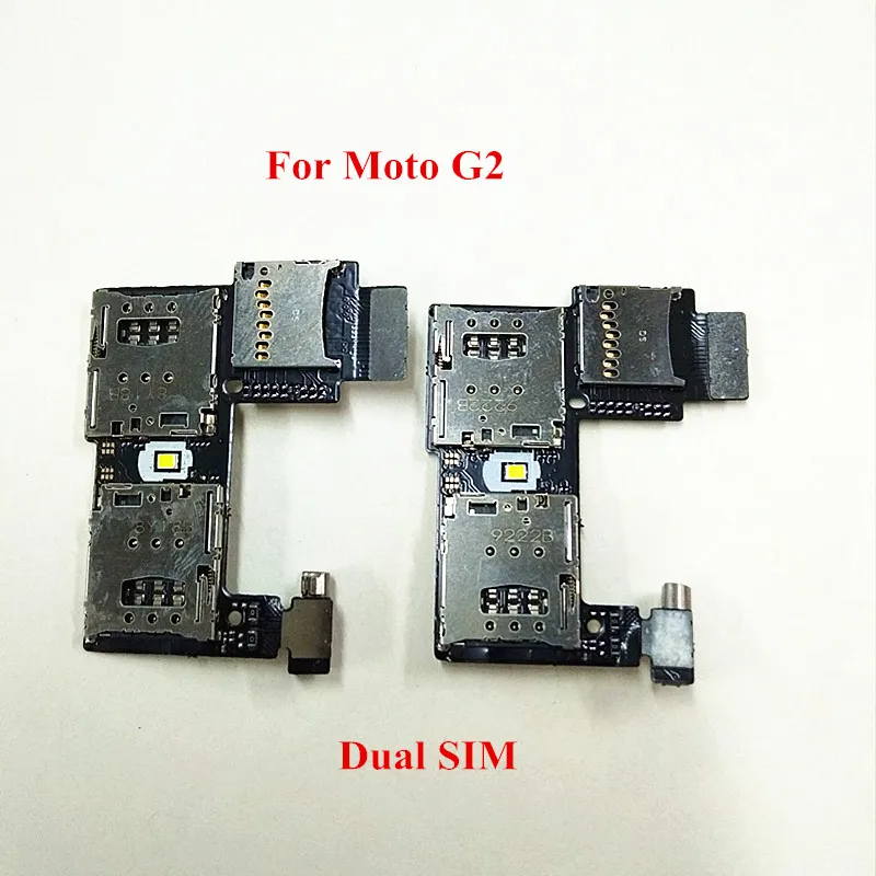 Для Motorola Moto G2 XT1068 XT1069 оригинальный слот для SIM-карты SD лоток держатель считыватель
