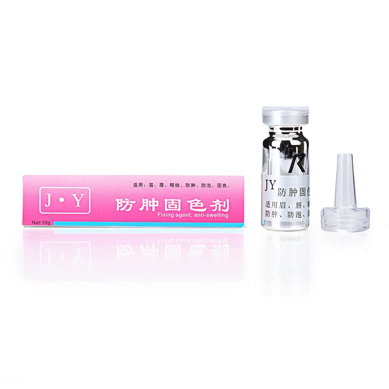 

2 Bottles Permanent Tattoo Makeup Fixing Agent For Locking The Eyerbow and Lip Makeup Colors Free Shipping-Tattoo Accessories