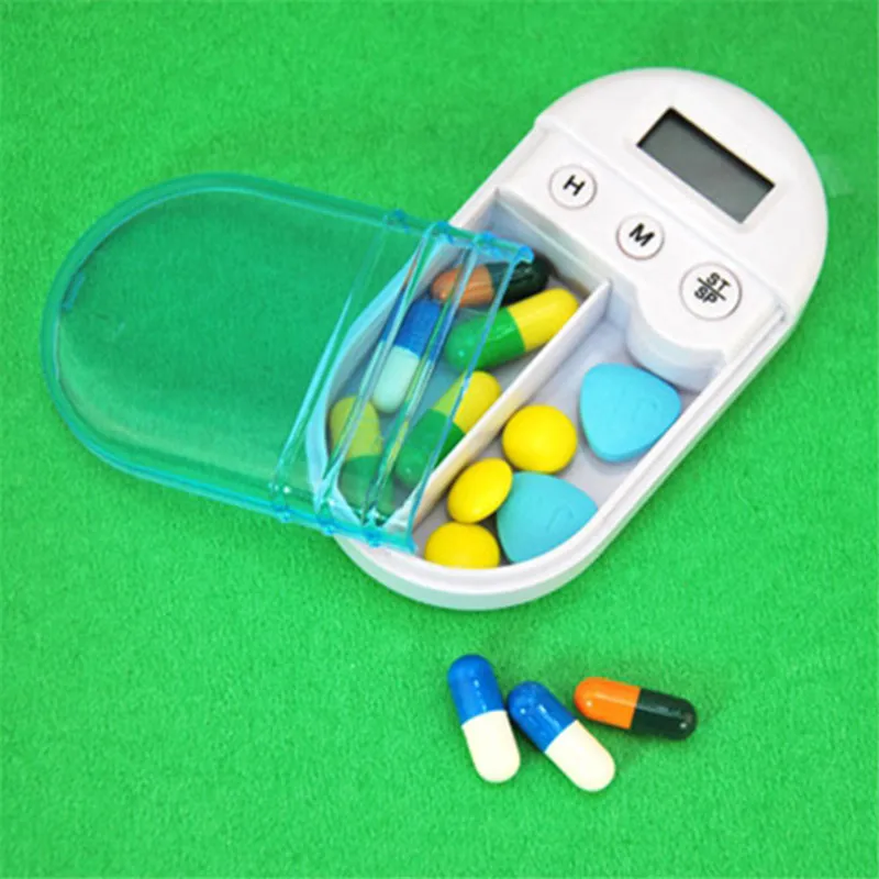 

Laiwen Digital Pill Box Timer With Electric Alarm Medicine Pill Case DT-2002 pill box timer