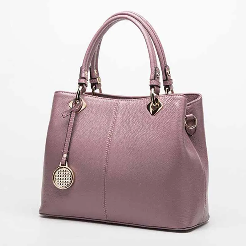 

Fashion Women Handbags Genuine Leather Handbag Simple Tote Cross body Bag for women Shoulder Bag for female Messenger bag Bolsos