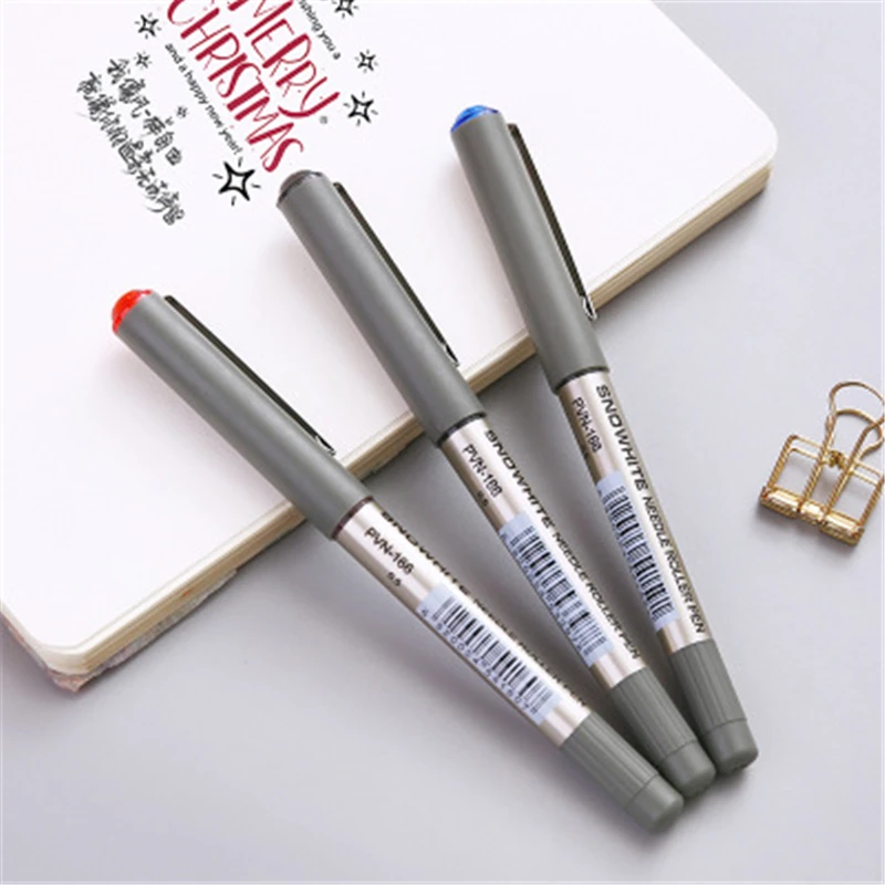 

Straight Liquid Ballpoint Pen Business Pen Student Office Stationery Can See Series 0.5mm Signing Pen Direct Liquid Type High-ca