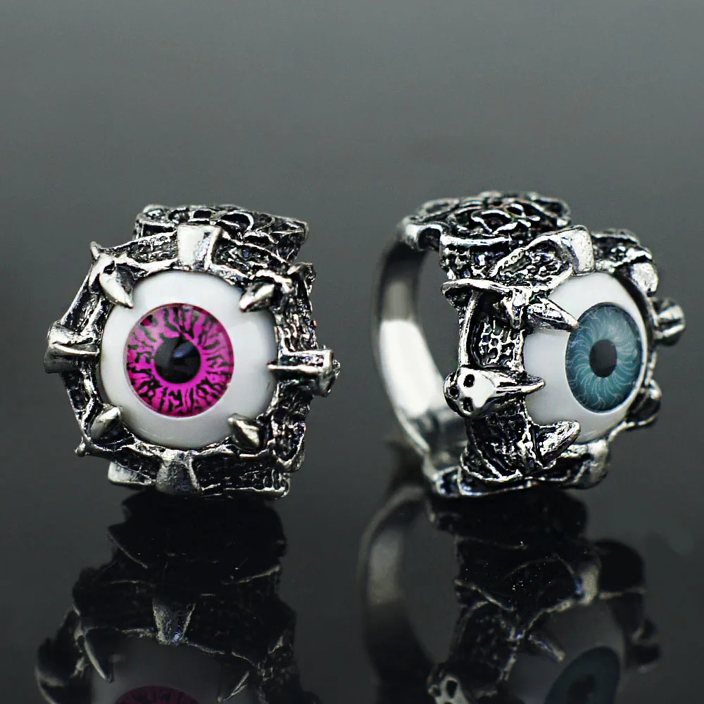 Unisex Women's Men's Punk Eyes Claw Biker Gothic Ring Size 8 9 10 11  J026