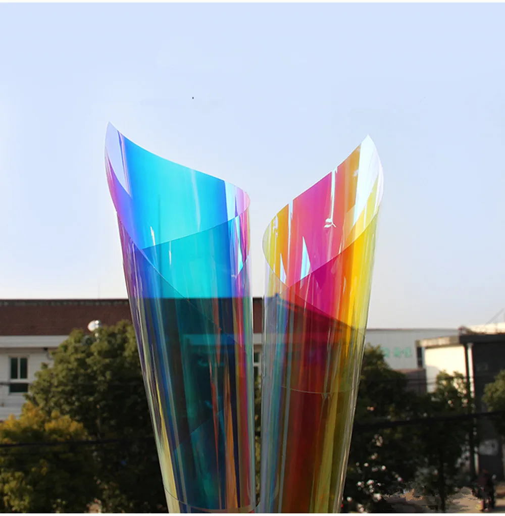 0,68 м X 10 м Sunice Хамелеон декоративная пленка для стекол изменение цвета переливчатая Радуга эффект окна стикер тепловой контроль пленка