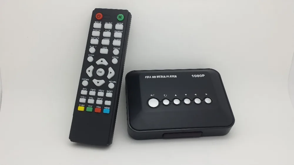 JEDX мультимедийный плеер Mini Full HD 1080P HDD медиаплеер TV box Поддержка HDMI MKV RM SD USB SDHC MMC