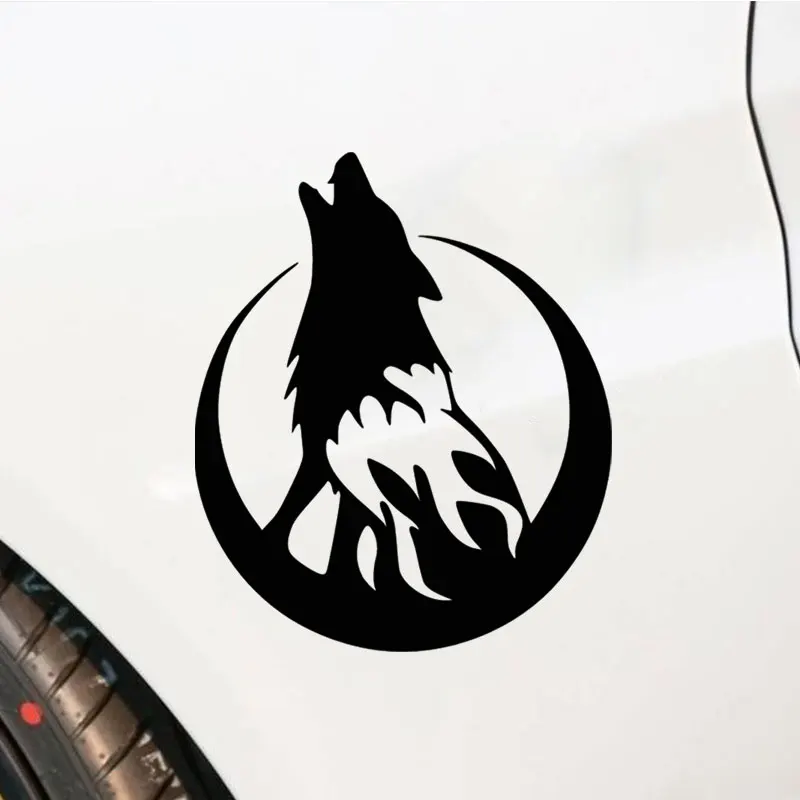 Wolf Funny Car Sticker Auto Products Motorcycle Goods Howling Animal Cars Styling Decals Vinyl Waterproof Creative Decoration | Автомобили