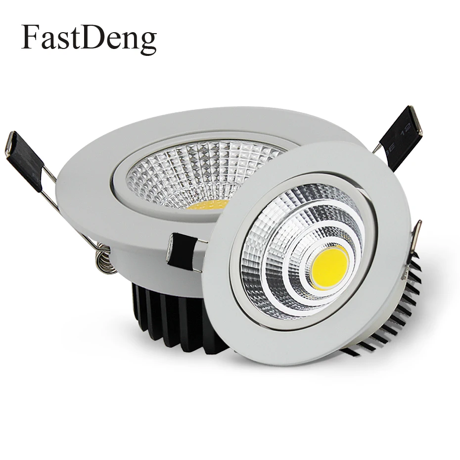 

New Lamp Ceiling Dimmable 5W 10W 20W Down Light Led 20W Led Downlight Ceiling 110V 220V Aluminum Recessed Spot Lighting Indoor