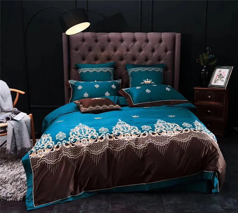 Pc new king size bedding red brown white veneto comfo. aliexpress