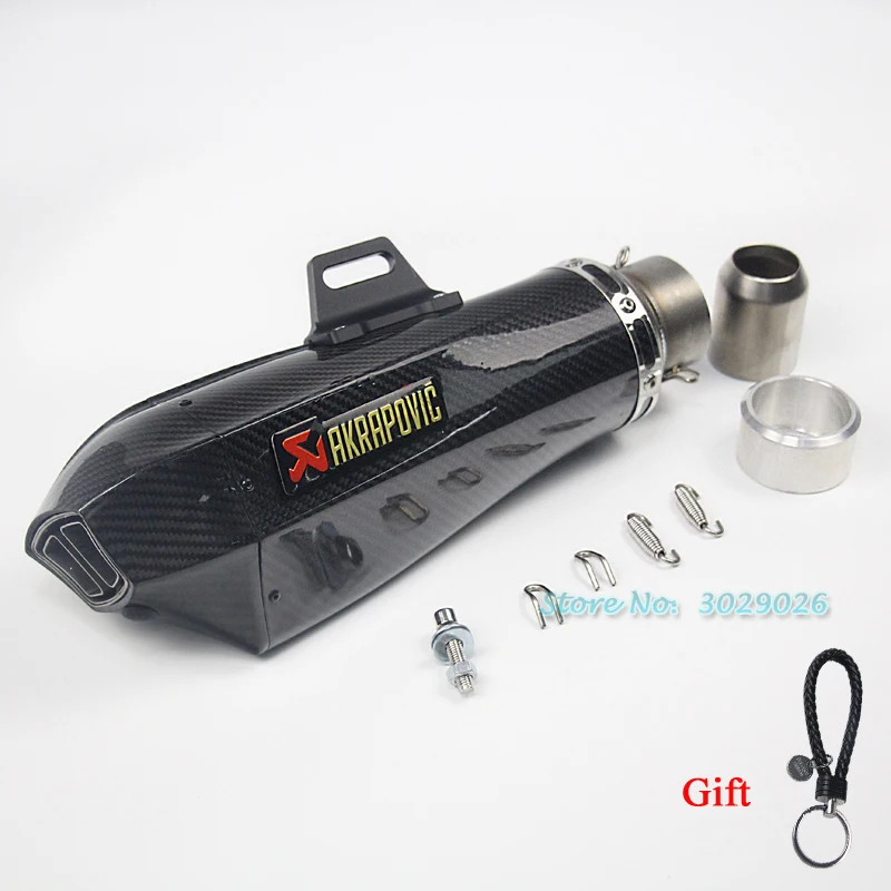 

Universal Cobra Muffler Pipe 51mm 61mm Modified Motorcycle Carbon Fiber For sticker Exhaust Motorbike Escape DB Killer