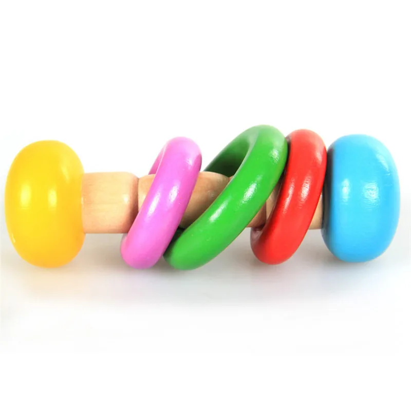 Деревянные детские игрушки погремушки для детской кровати колокольчики
