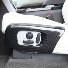 Carbon Fiber ABS Plastic Car Seat Side Frame Trim For Land rover Discovery 5 LR5 2017-18 For Range Rover Velar RR Sport 2018 Carbon Fiber ABS Plastic Car Seat Side Frame Trim For Land rover Discovery 5 LR5 2017-18 For Range Rover Velar RR Sport 2018