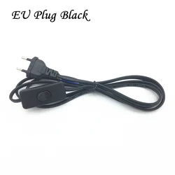 Dual - Color 1.8m AC Power Extension Cord with On/Off Switch and US Plug Adapter (EU black)