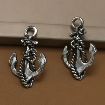 

ANGRLY 50pcs 19*28mm Have Hook Up Retro Alloy Anchor Pendant Pirate Wind DIY Decoration Hand Party Gifts Box Accessories Crafts