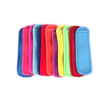 

100pcs Neoprene Popsicle Holders Pop Ice Sleeves Freezer Pop Holders 18*6cm for Kids Summer Kitchen Tools wen6015