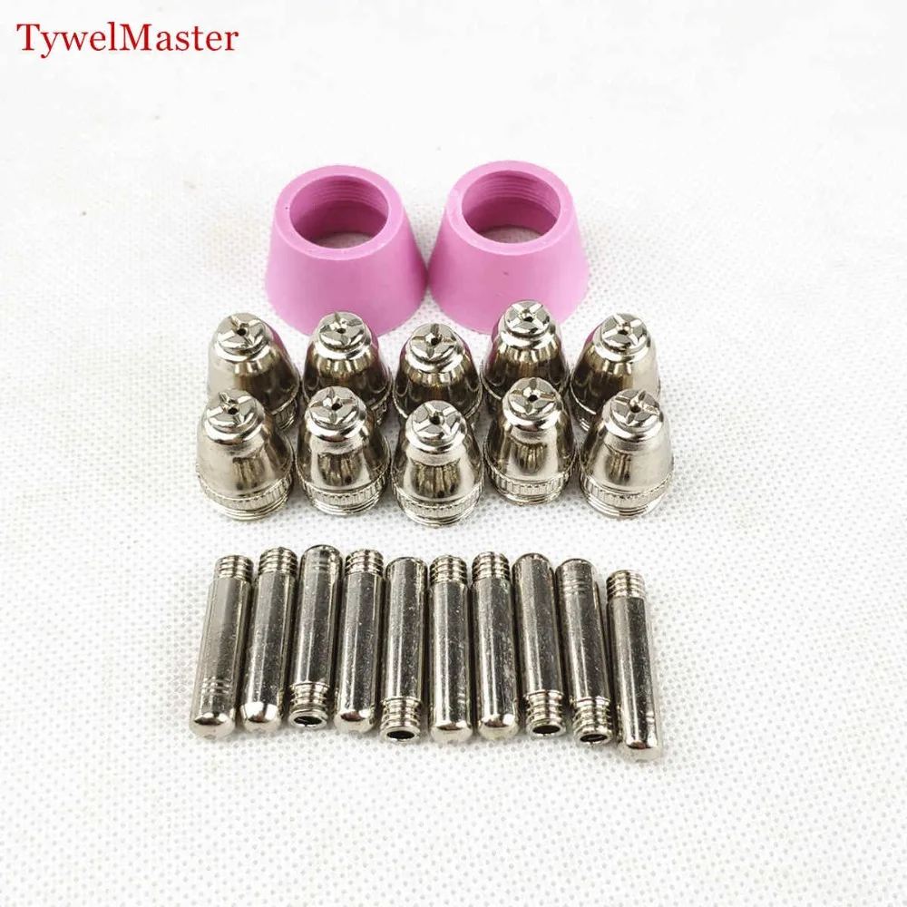 

22pcs AG60 SG55 Plasma Cutting Torch Consumables Nozzle Electrode for AG-60 SG-55 Cutting Gun 60A Plasma Cutting Machine