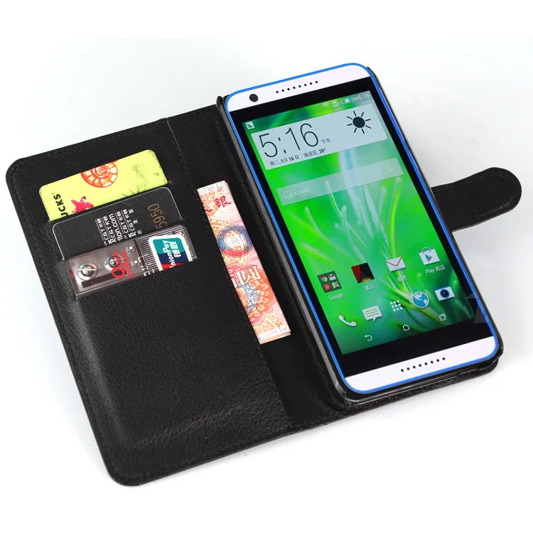 Чехол книжка из искусственной кожи для HTC Desire 820 флип кошелек чехлы телефонов с