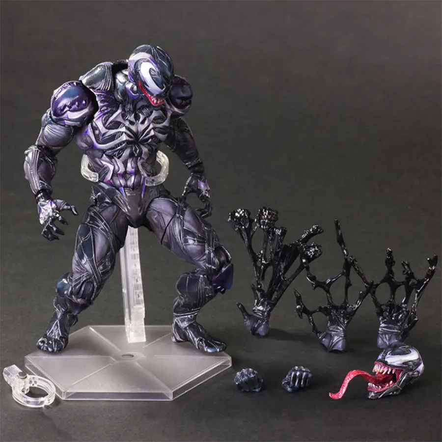 

Web of Spider-Man PLAY ARTS Joint movable Venom PVC Action Figure 11" 25cm Spiderman Series PA Model Toys Collection Gift