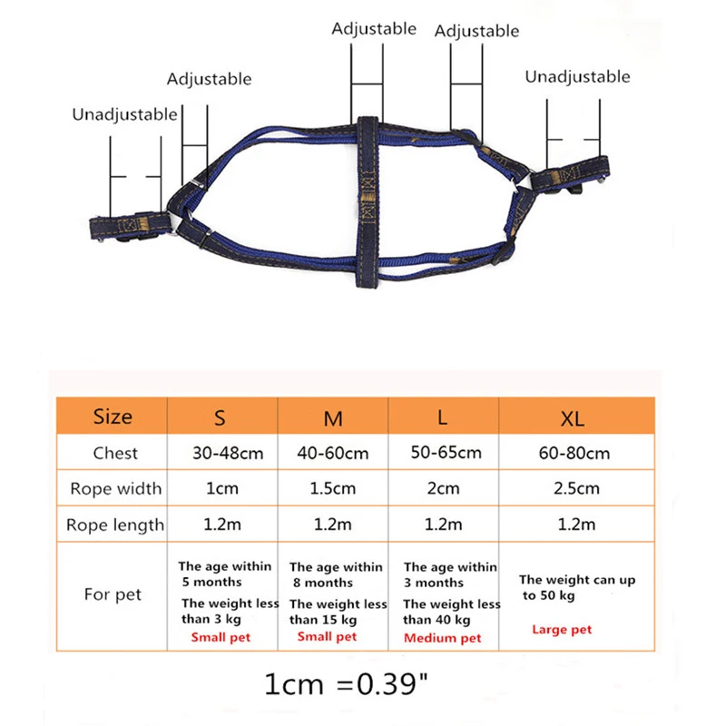 Petfangfang джинсовый жилет для щенков и поводок, набор для маленьких больших собак, поводок, веревка, регулируемые аксессуары для домашних животных, для улицы