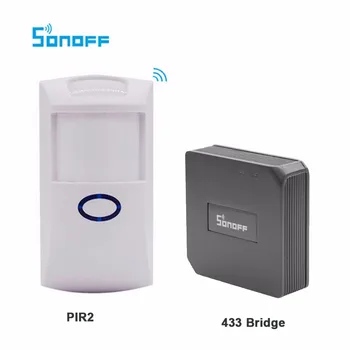 

Sonoff PIR2 Smart Home Security Alarm Wireless Intelligent PIR Motion Sensor Alert System for Alexa Google With RF Bridge 433Mhz