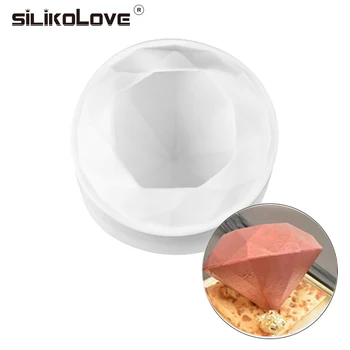 

SILIKOLOVE Diamend Shape Silicone Mousse Pan Cake Mold Non-stick Baking Decoration Tools Silicone Forms Bakeware