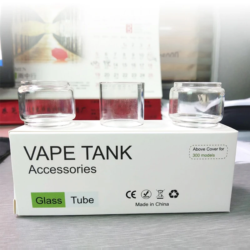 

3pcs High Quality Replacement Normal/Bubble Glass Tube For Digiflavor Siren 2 2ML Atomizer Tank Fast Shipping