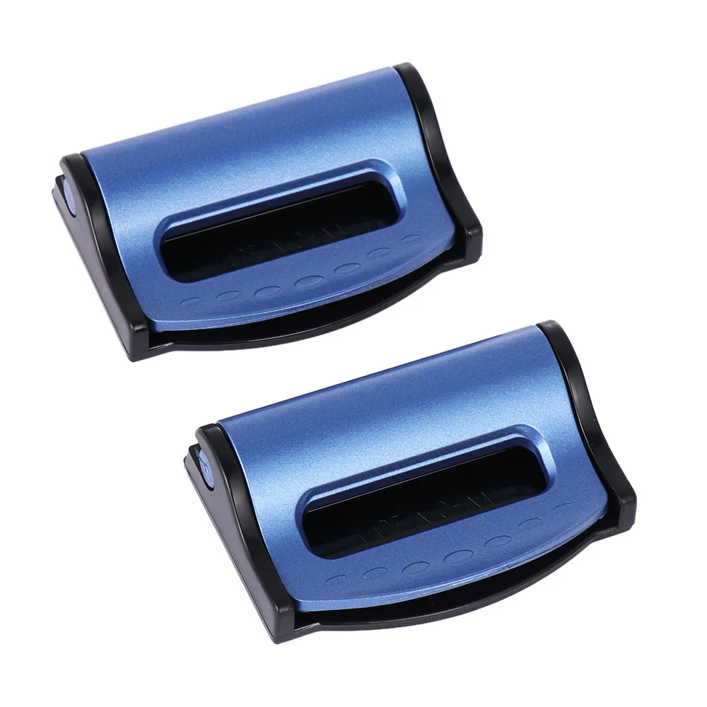 2 Pcs Auto Improves Comfort Adjustment Lock Extension Universal Belt Safety Adjuster Clip Car Seat Clamp Buckle Seatbelt Stopper