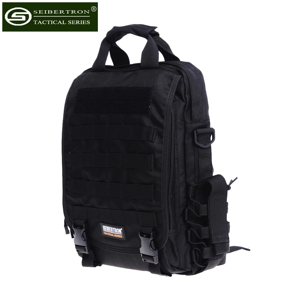 Seibertron Водонепроницаемая тактическая сумка 15,6(дюймов) Большой размер ноутбук слинг рюкзак черный коричневый высокое качество Спорт на открытом воздухе рюкзаки