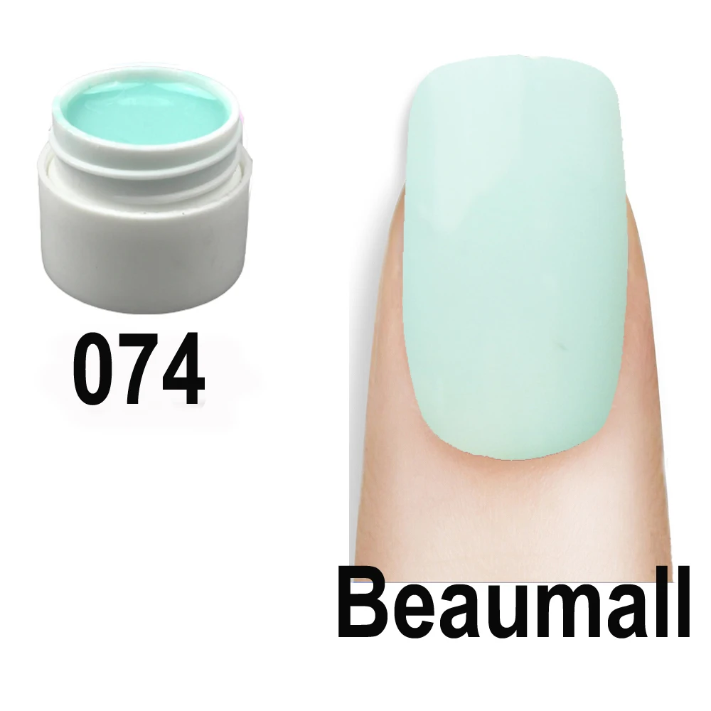 

1 Pot 5ml Volume Pure Solid UV Gel Color For Nail Tips Shiny Cover Extension Manicure DIY#A66074