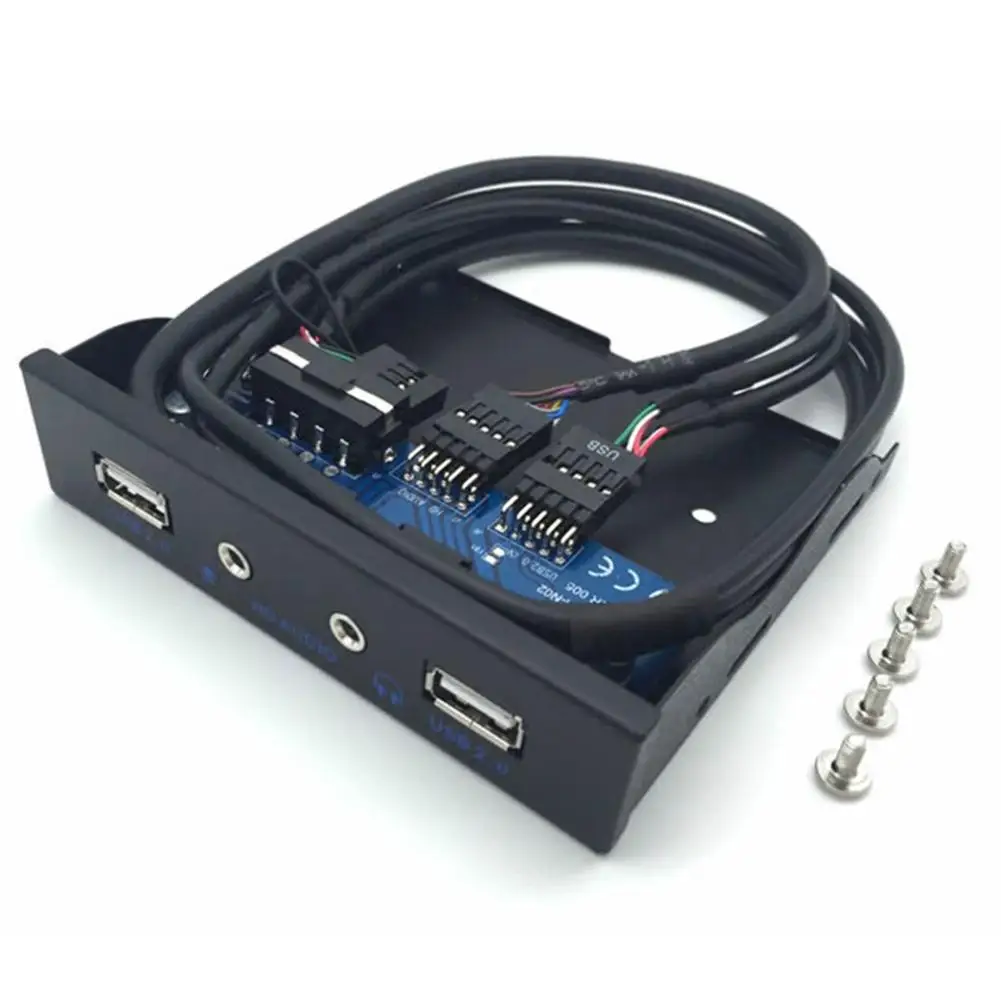 لطيفة 3.5 بوصة USB2.0 9PIN HUB HD إخراج الصوت قرص مرن التوسع الجبهة لوحة لطيفة 3.5 بوصة USB2.0 9PIN HUB HD إخراج الصوت قرص مرن التوسع الجبهة لوحة