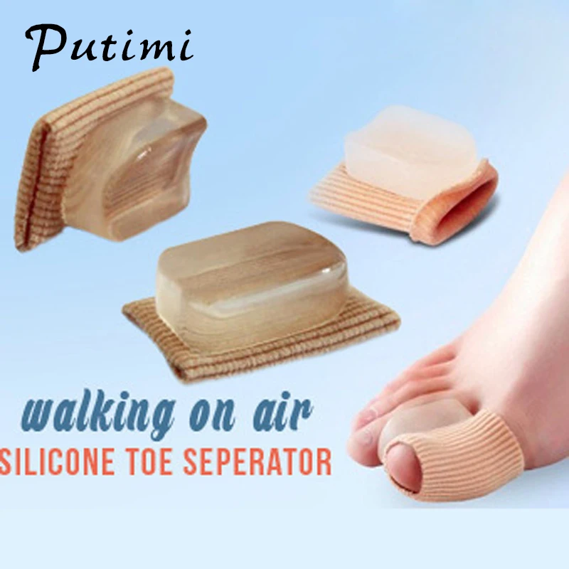 Putimi 2pcs Hallux Valgus Correction of the Thumb Bone Orthopedic Orthortic Big Toe Corrector Bunion Pedicure Tools Foot Care