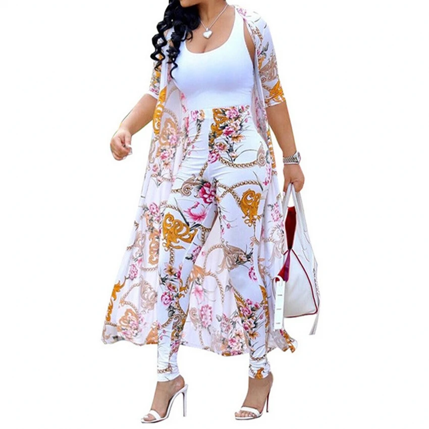 skirt and top co ord 3 Pieces Set Sexy Summer Autumn Fashion Women Set 2021 Female Tops Floral Print Long Sleeve Shirt And Elastic Waist Shorts Scarf loungewear sets