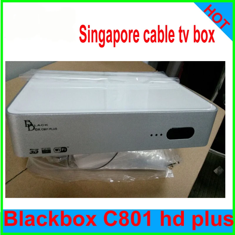 Free Shipping! Singapore starhub cable TV box Blackbox C801 HD plus upgrade C801 HD channels football game movie built-in wifi