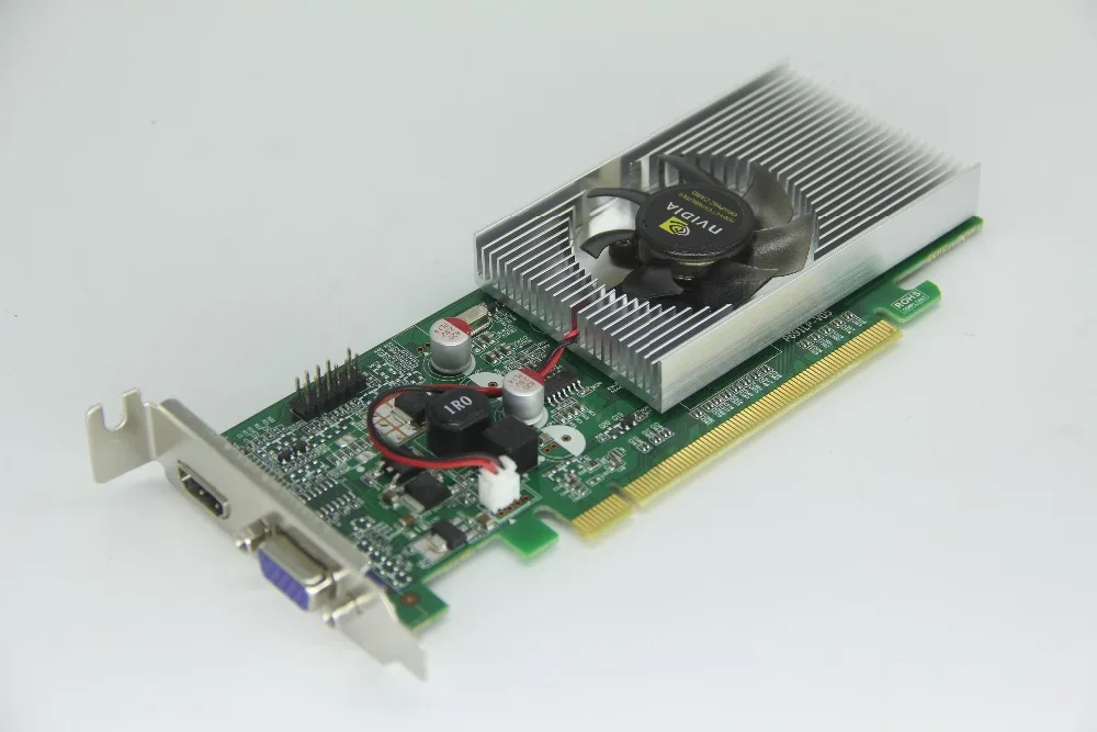 Для видеокарты nVideo Geforce GT610 1 ГБ 64 бит DDR2 VGA + DVI HDMI PCI-E X16 чехол для ПК и LP мощнее чем
