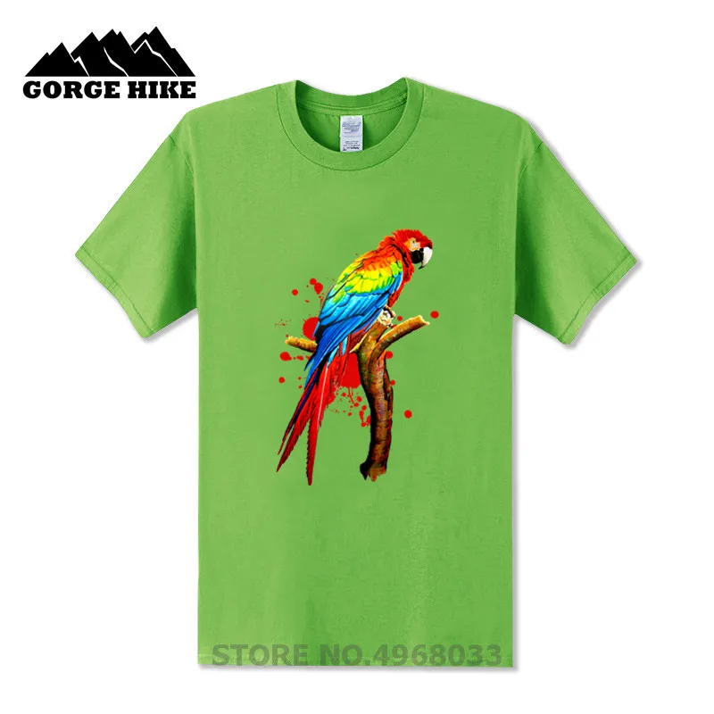 Индивидуальная Мужская футболка haida Parrot Pet Macaw с экзотическими птицами