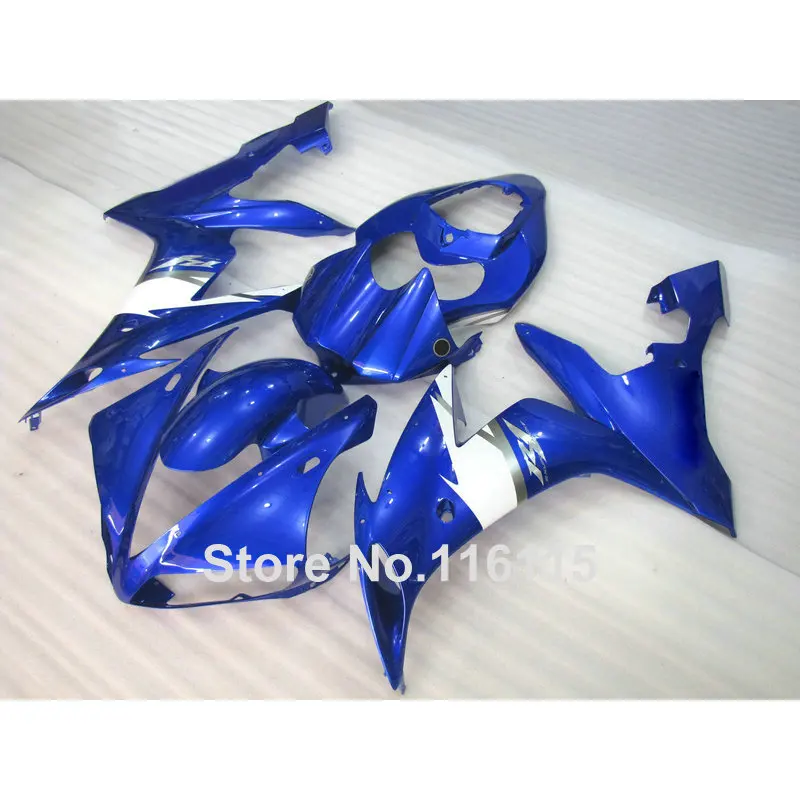 Комплект обтекателей под давлением для YAMAHA YZF R1 2004 2005 2006 синий белый комплект