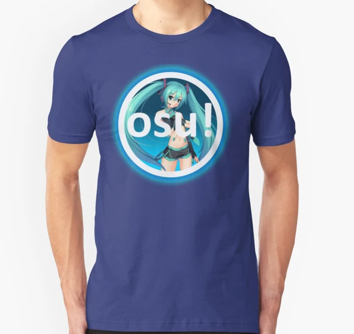 

Men Short sleeve tshirt Osu! Unisex T Shirt Women t-shirt