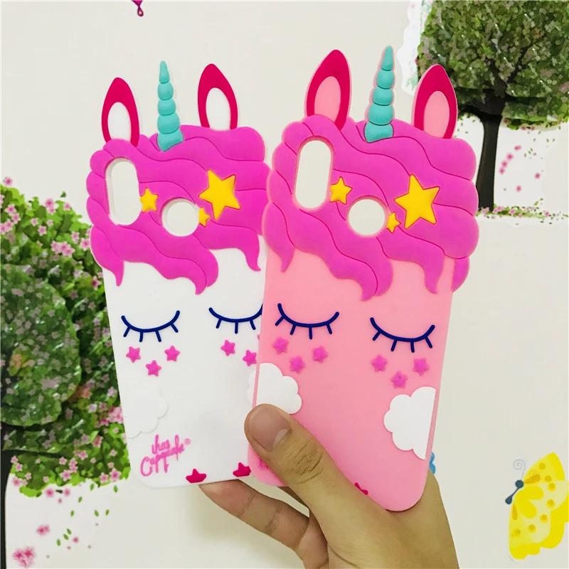 

3D Cartoon Liquid Unicorn Horse Soft Silicone Case for Huawei Nova 2i 3E 2 Lite Honor 6C 7C 9I 9 9Lite V9 P Smart Mate 10 Lite