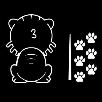 

49.8*38CM Cat Wagging Its Tail Wag Windshield Wiper Rear Stickers Funny Fashion Car Window Accessories C6-1483